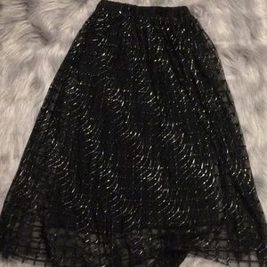Black n silver skirt